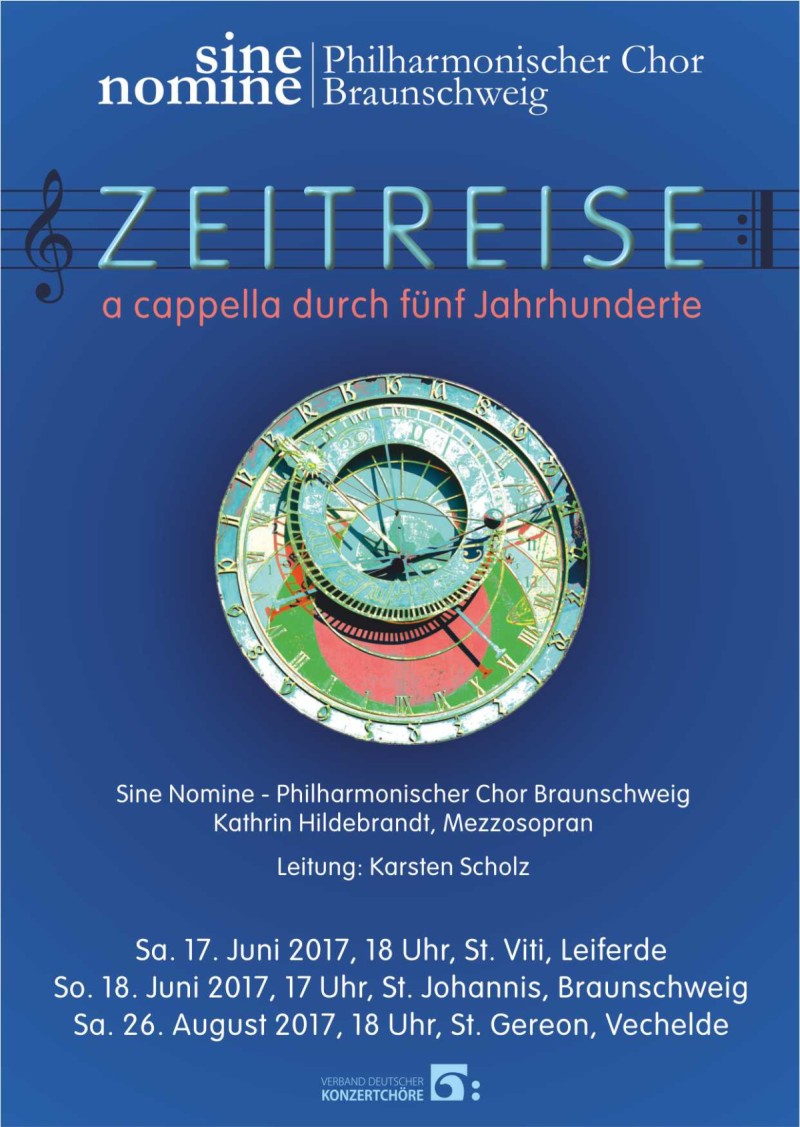 Plakat Leiferde-Braunschweig-Vechelde Juni-August 2017 "Zeitreise"